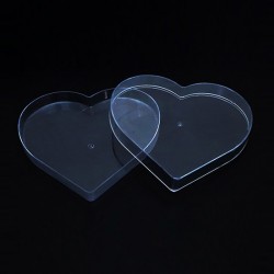 Transparent 7.00"x6.25" Heart 9 Crystal Box