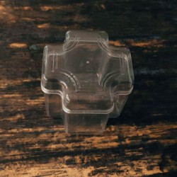 Transparent 3.50"x3.50" Star L1 Crystal Box